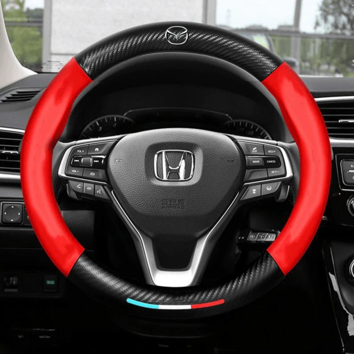 Breathable Anti-Slip Synthetic Leather Steering Wheel Cover