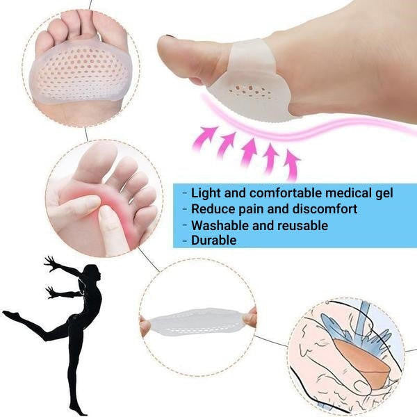 Breathable Gel Metatarsal Pads for Pain Relief