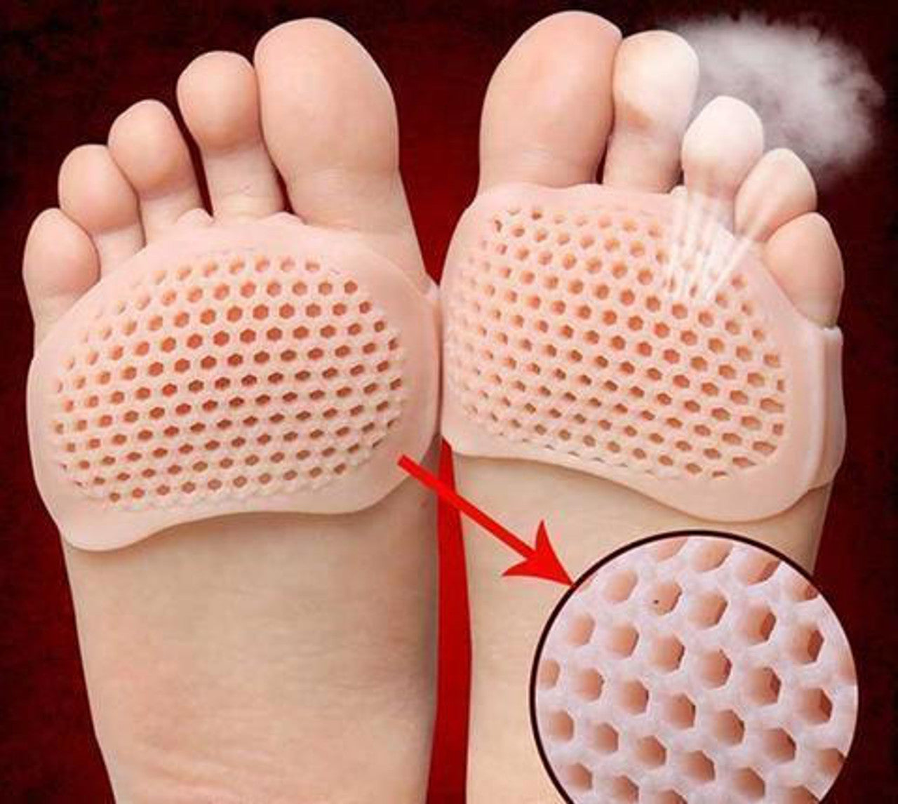 Breathable Gel Metatarsal Pads for Pain Relief