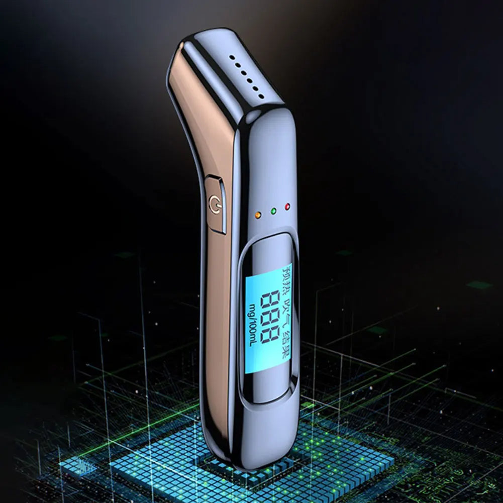 Contactless USB Rechargeable Alcohol Tester with Digital Display