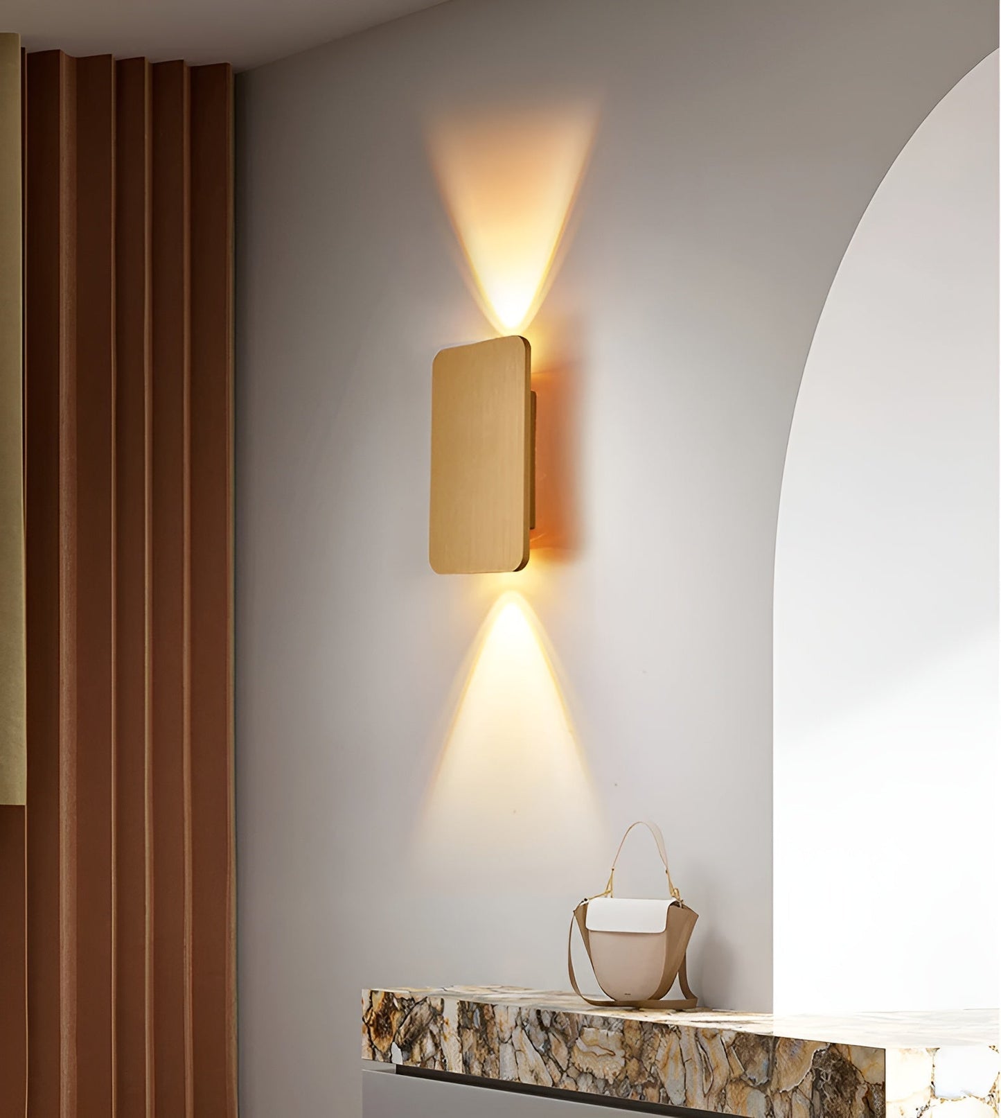 Elegant LED Wall Lamp with Double Light and Minimalist Design
