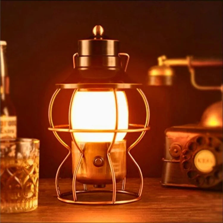 Compact Rechargeable Outdoor Lamp with Adjustable Brightness