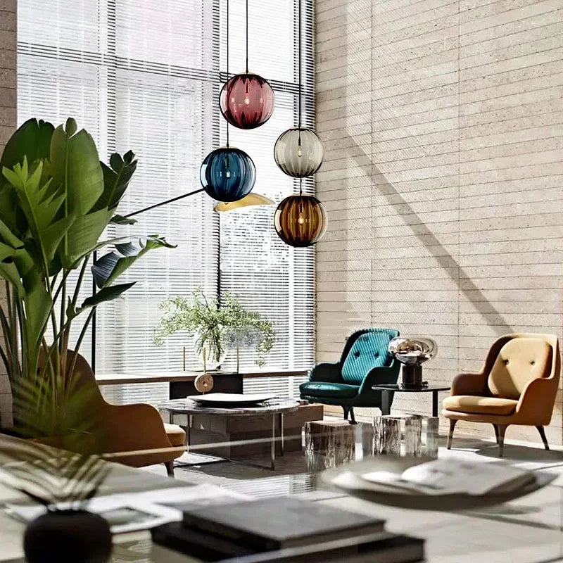 Modern LED Pendant Lamp with Elegant Design and Warm Lighting