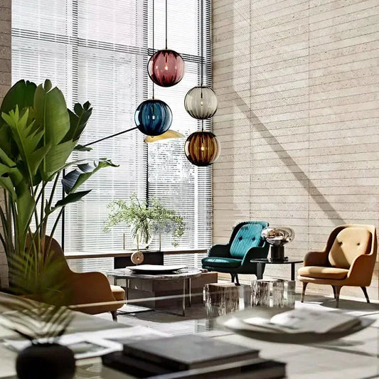 Modern LED Pendant Lamp with Elegant Design and Warm Lighting