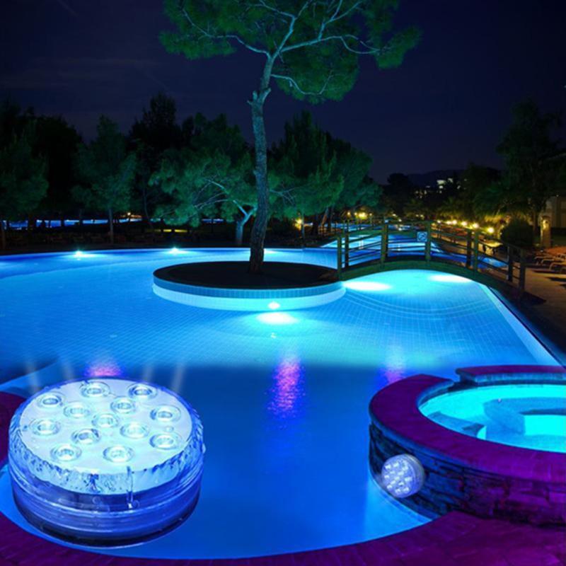 Remote Controlled Underwater LED Pool Light with Suction Cup