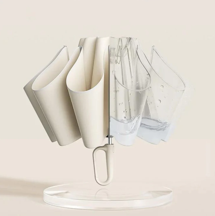 Windproof Reflective Edge Umbrella for Increased Visibility