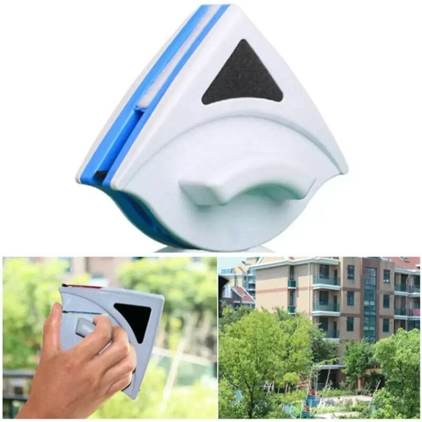 Double-Sided Magnetic Window Cleaner for Streak-Free Shine