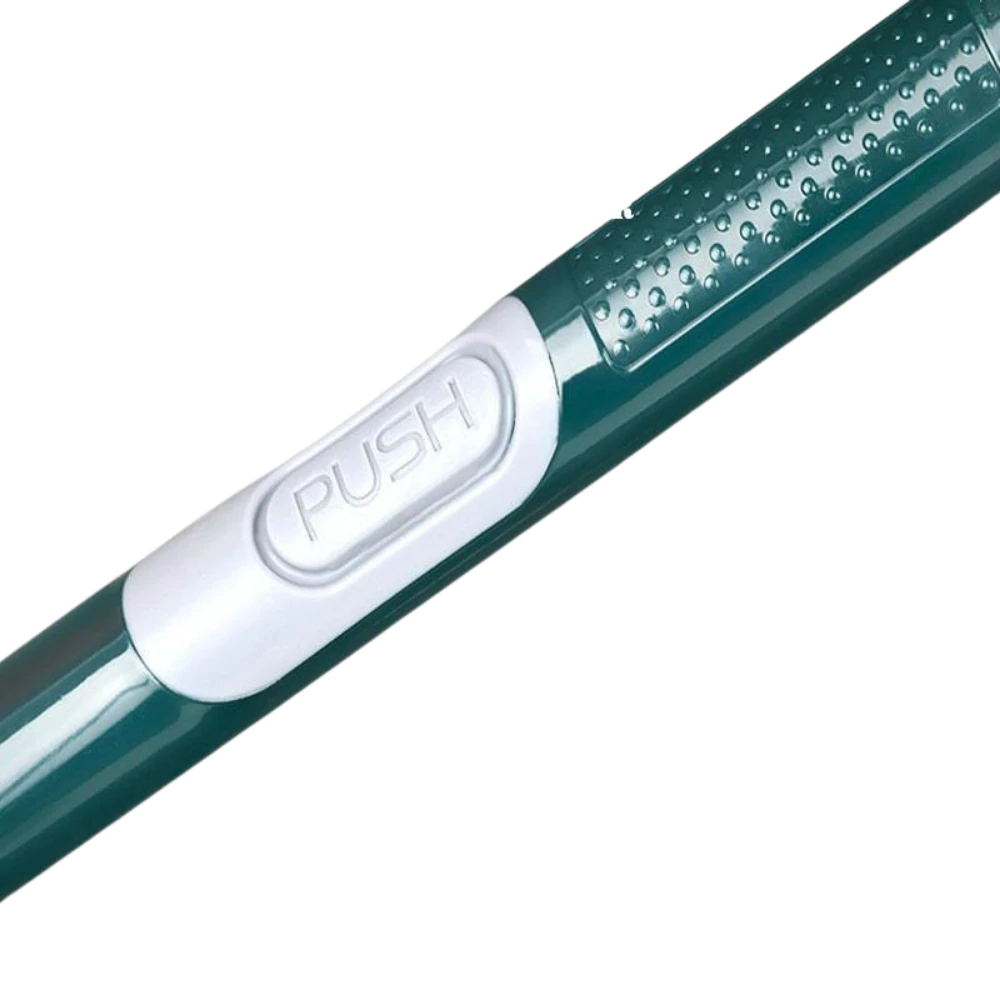 Flexible Toilet Brush with Integrated Cleaner Dispenser and Quick-Dry Holder