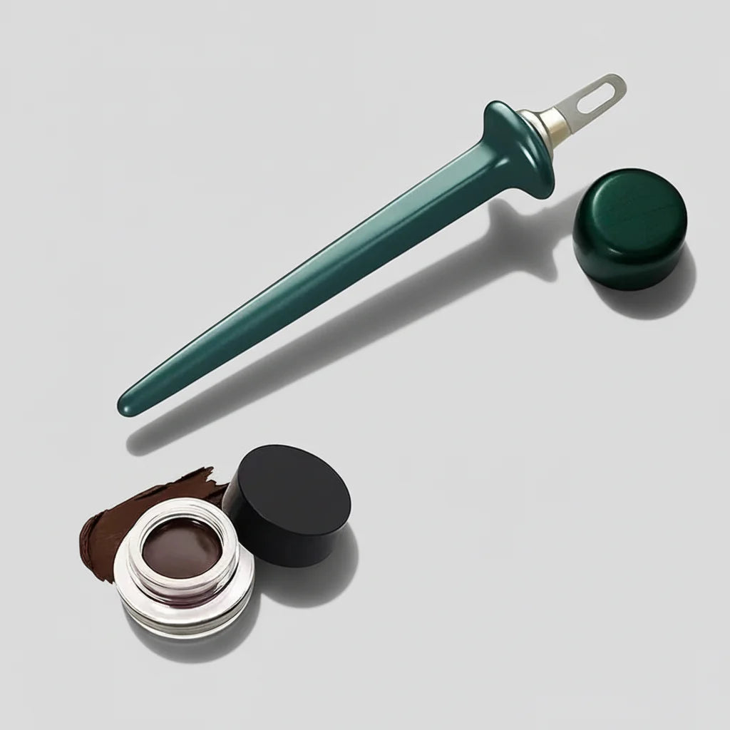 Ergonomic Waterproof Gel Eyeliner Tool for Precise Lines