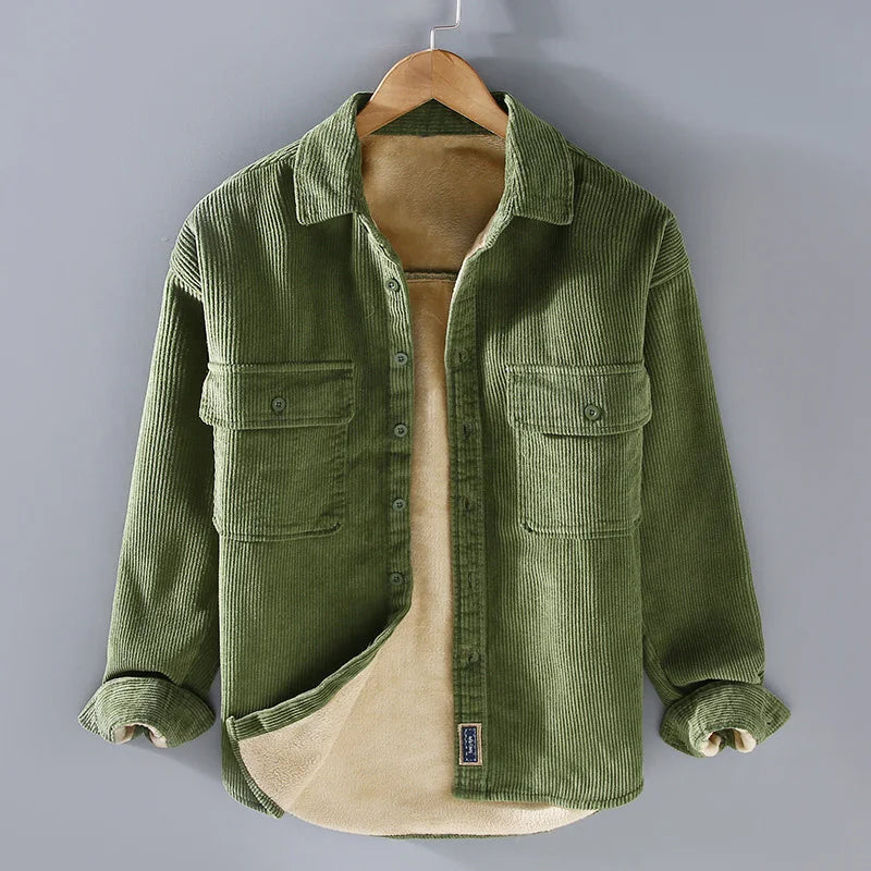 Long Sleeve Classic Fit Shirt with Functional Pockets