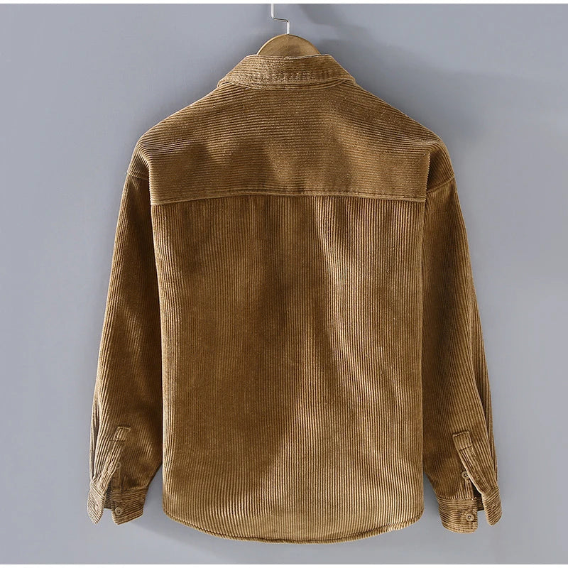 Long Sleeve Classic Fit Shirt with Functional Pockets