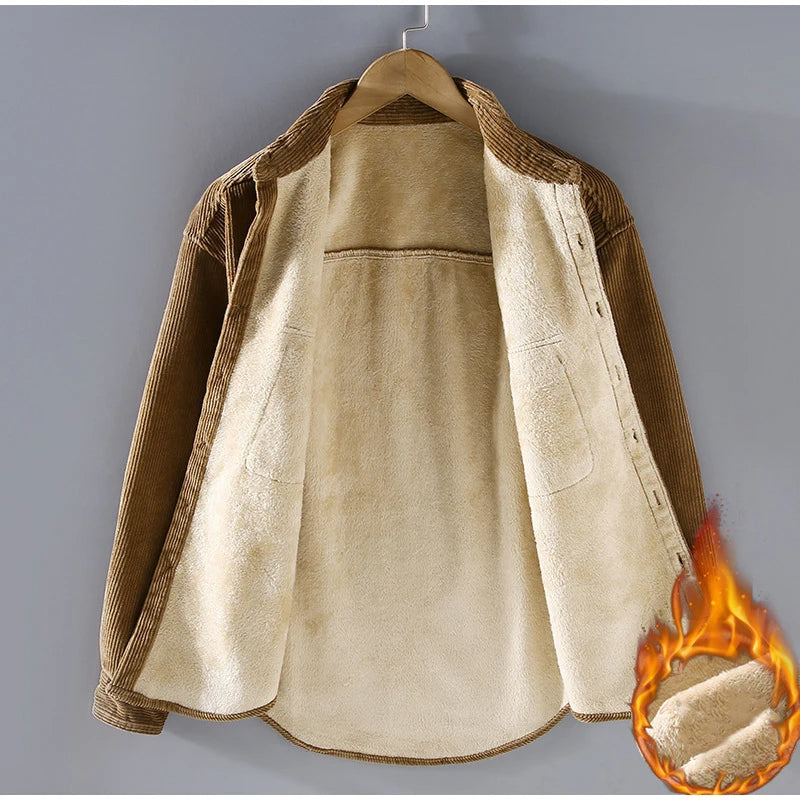 Long Sleeve Classic Fit Shirt with Functional Pockets