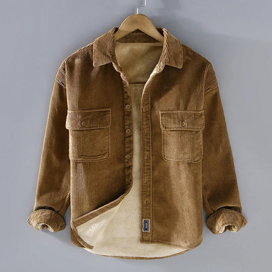 Long Sleeve Classic Fit Shirt with Functional Pockets