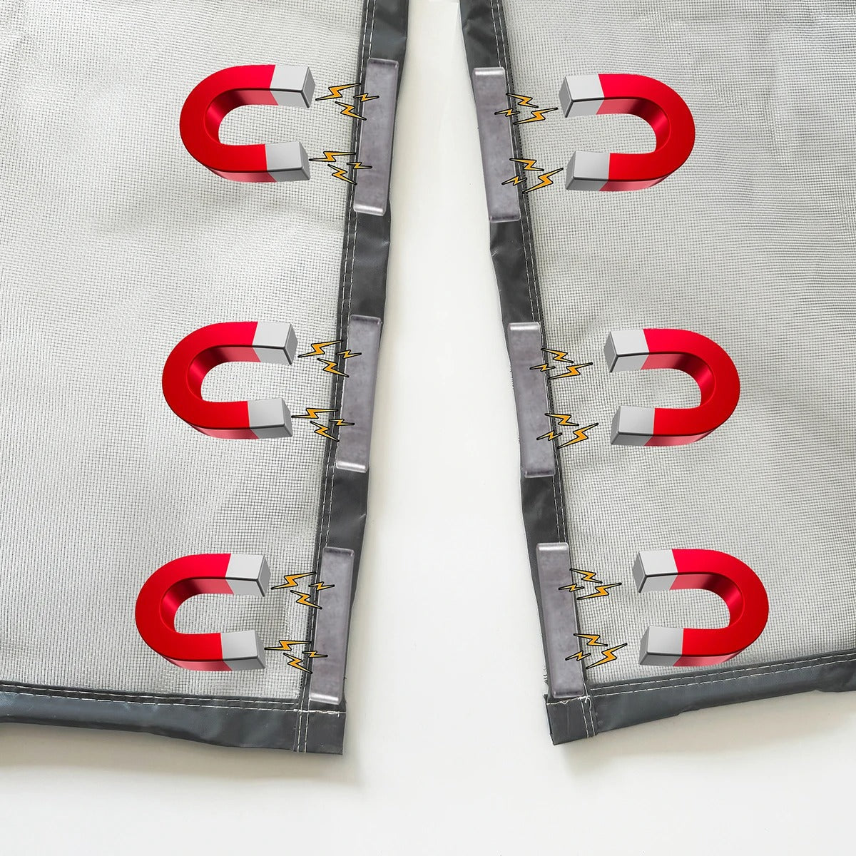 Magnetic Insect Net with Automatic Closure