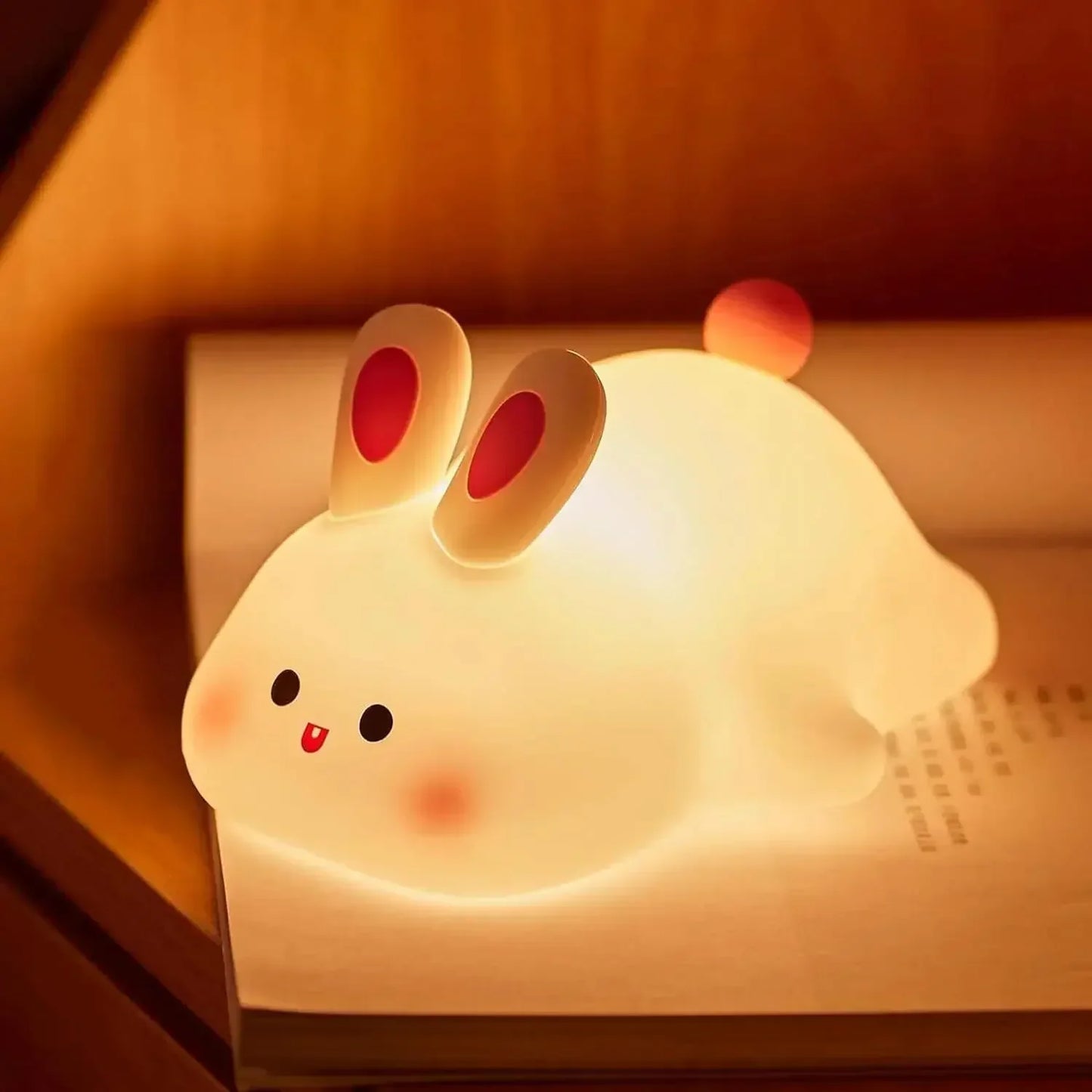 Soft LED Animal Night Light with Timer for Kids