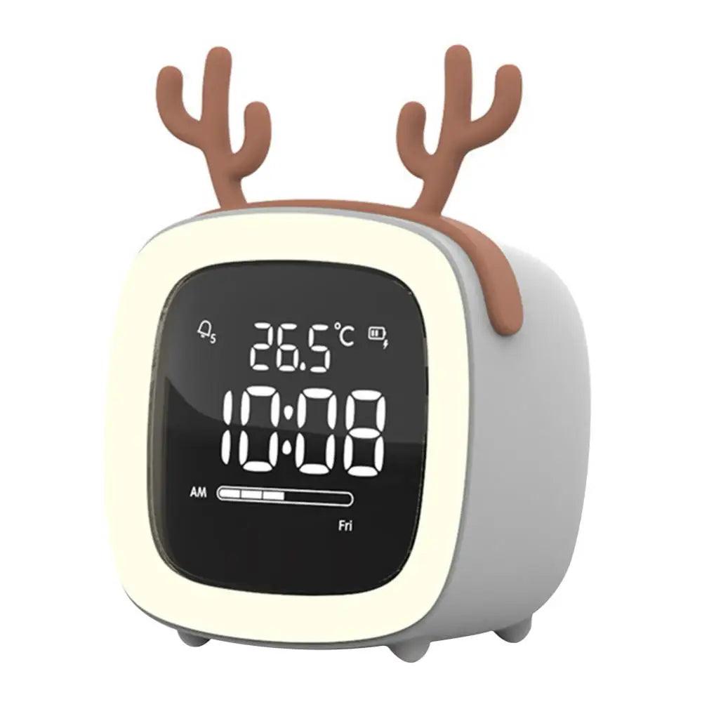 Bunny LED Alarm Clock with Night Light and Timer
