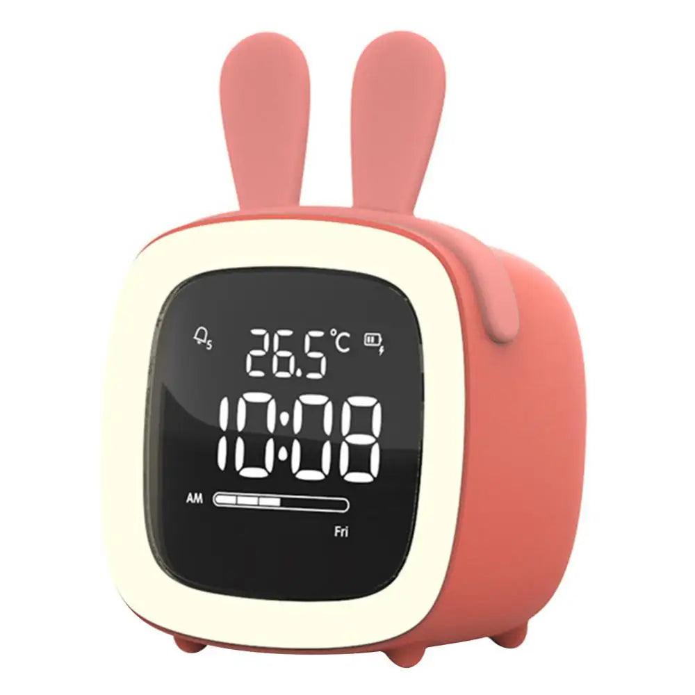 Bunny LED Alarm Clock with Night Light and Timer