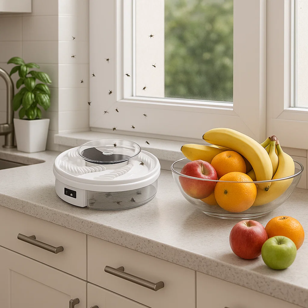 Silent Non-Toxic Fly Trap for Indoor and Outdoor Use