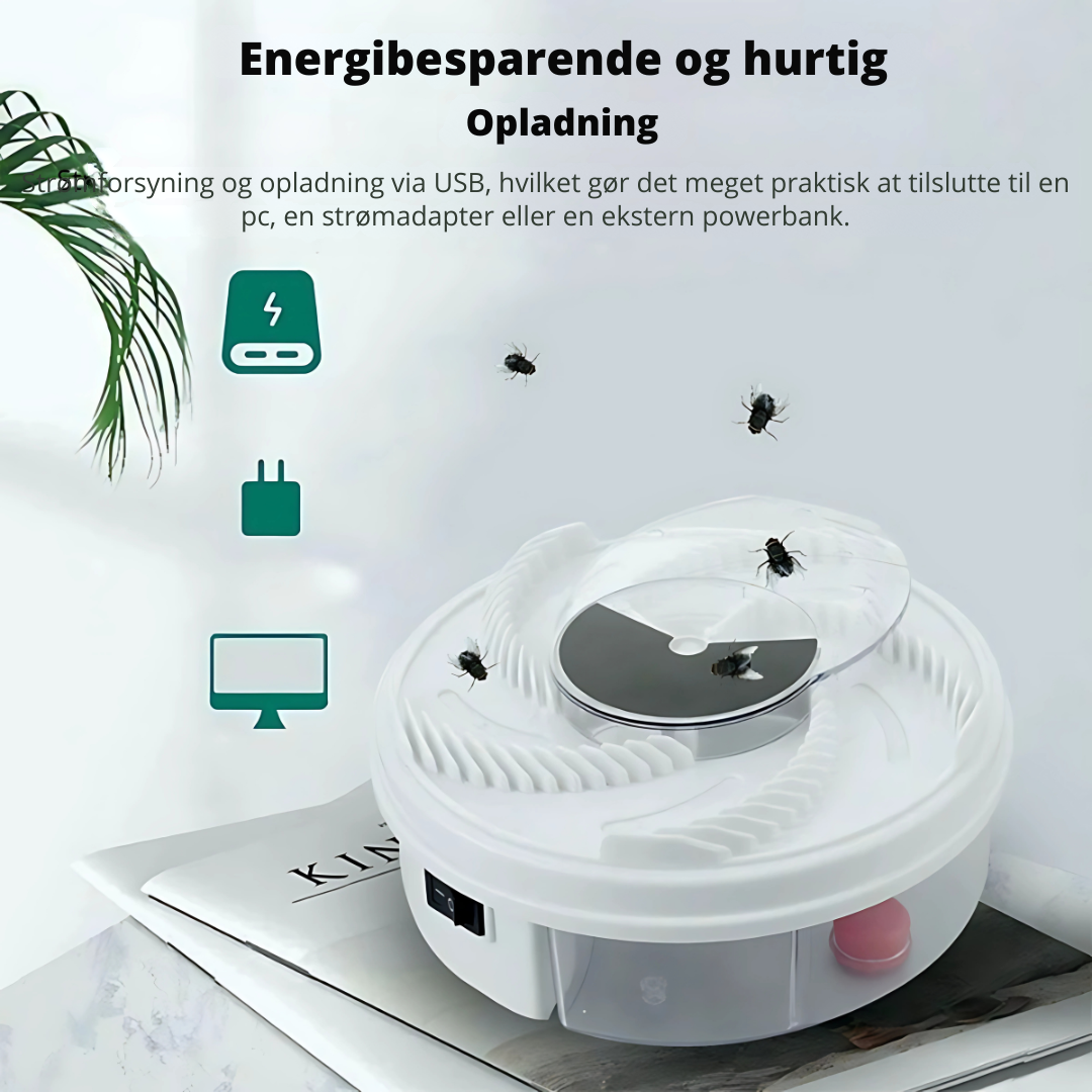 Silent Non-Toxic Fly Trap for Indoor and Outdoor Use