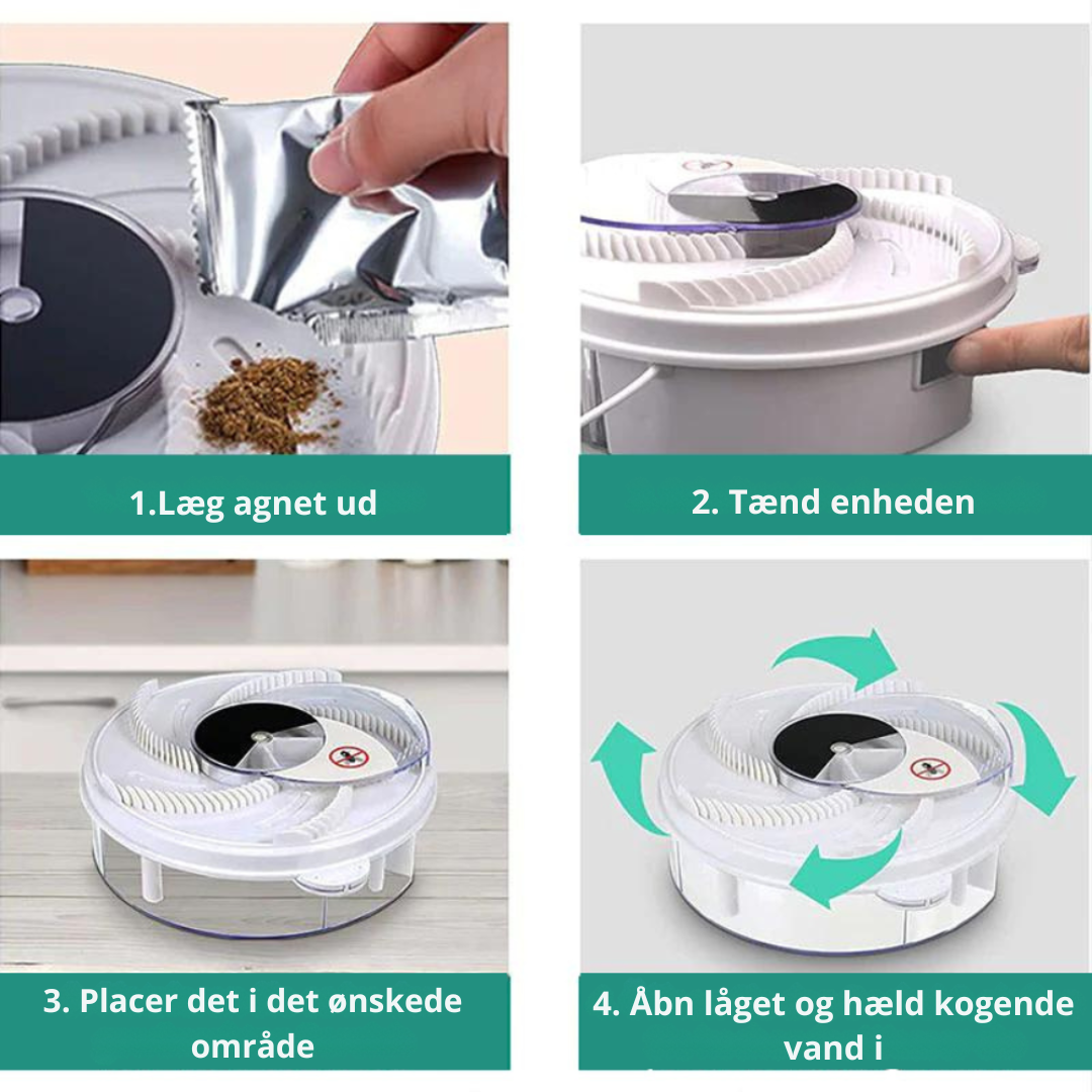Silent Non-Toxic Fly Trap for Indoor and Outdoor Use
