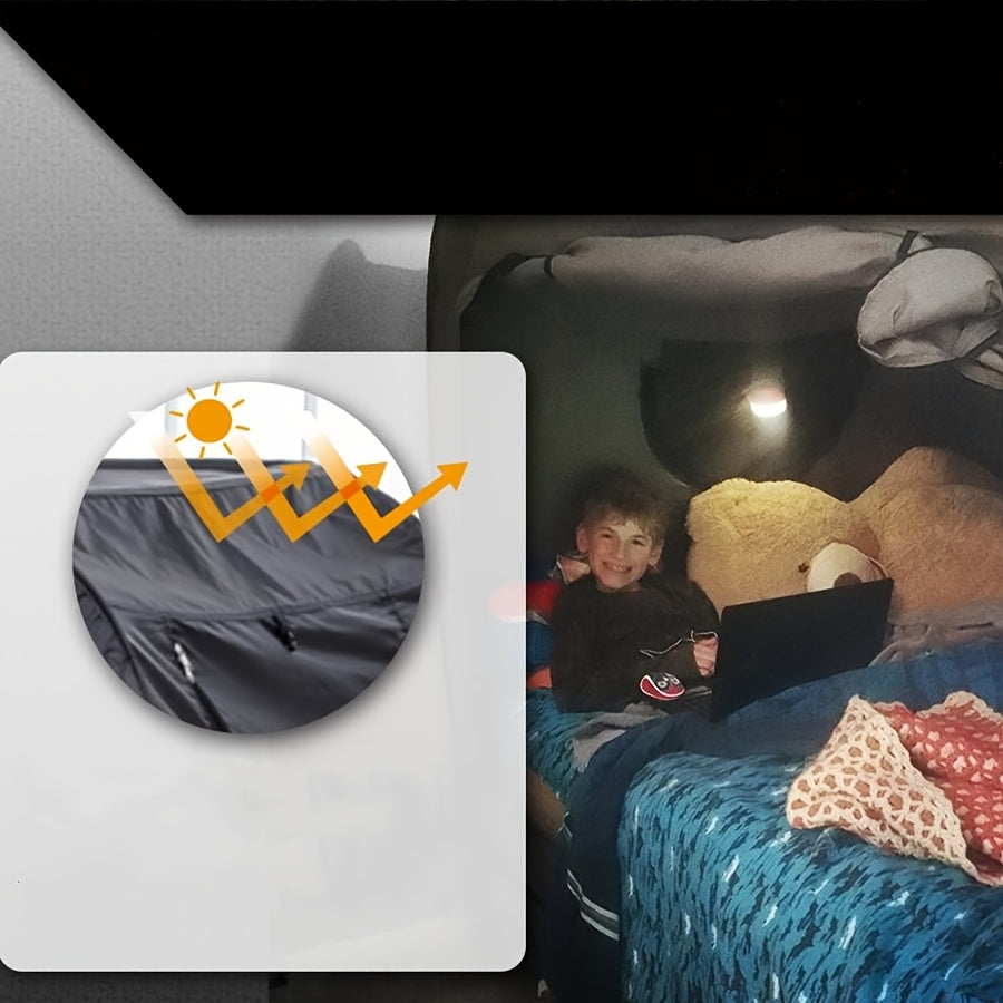 Foldable Tent Bed with Zipper Closure and Mesh Ventilation