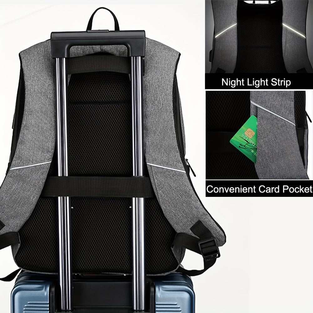 Anti-Theft Travel Backpack with Laptop Pocket