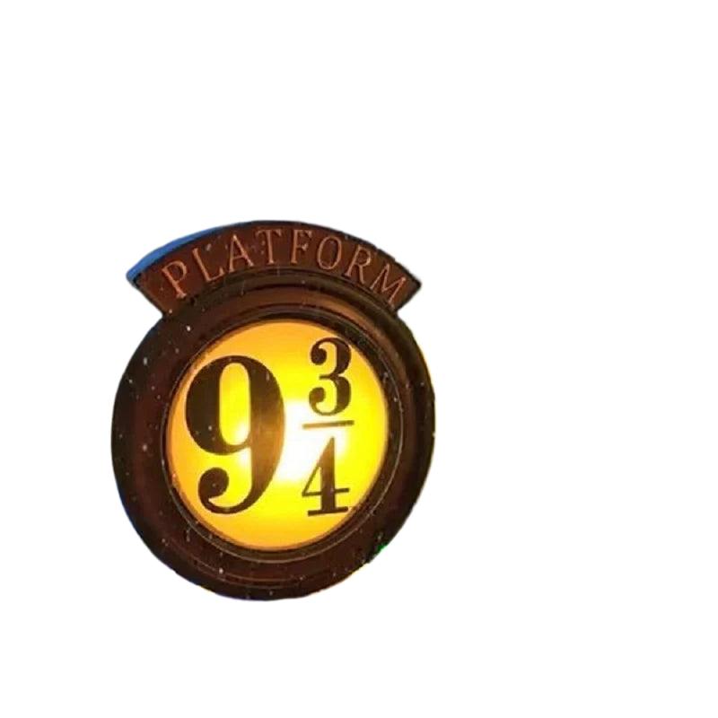 Platform 9 3/4 Night Lamp - LED Wall Sign for Harry Potter Fans