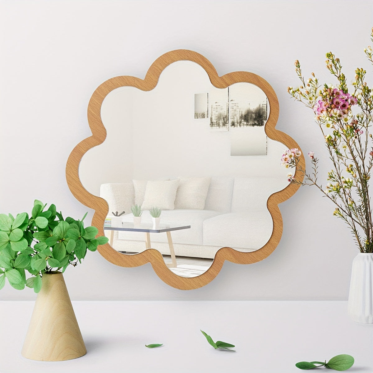 Cloud-Shaped Wall Mirror for Kids' Room