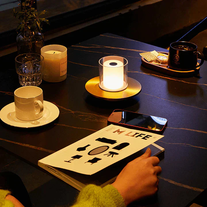 LED Table Lamp for Ambient Lighting - Elegant and Child-Safe Design