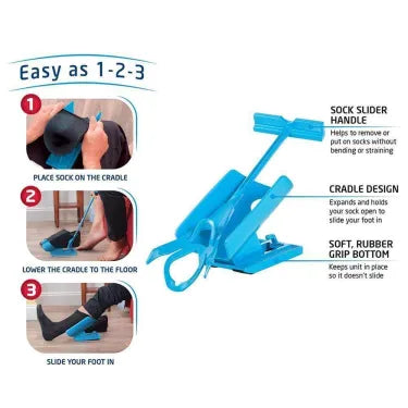 Compression Sock Aid Kit with Shoe Horn Function