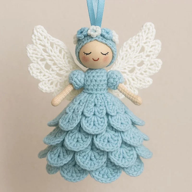 DIY Crochet Angel Ornament Craft Kit for Beginners