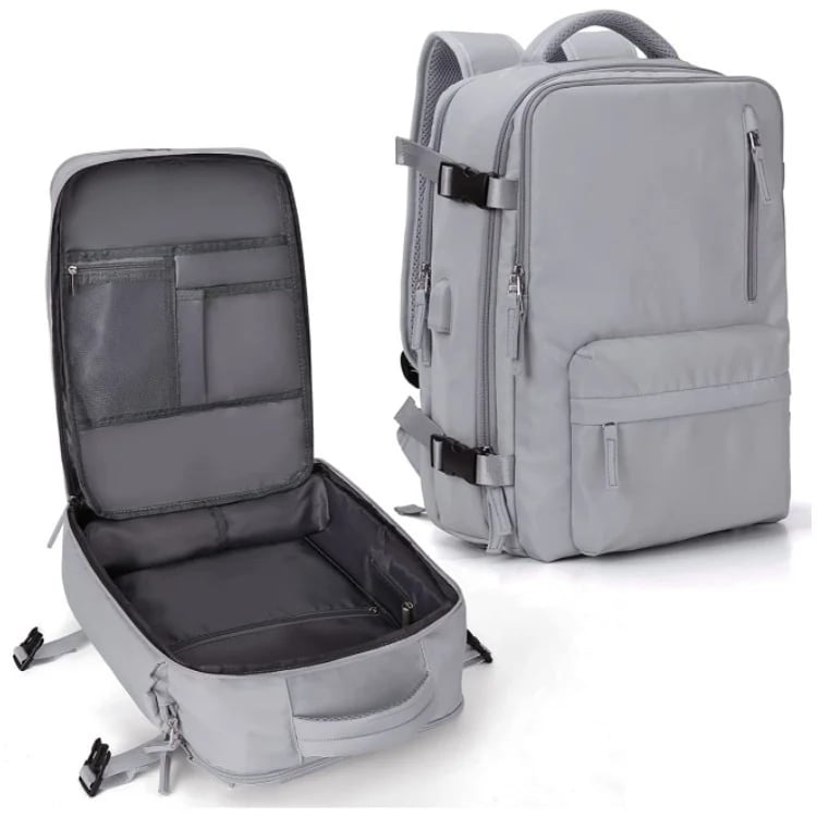 Women's Waterproof Travel Backpack with USB Port and Anti-Theft Design