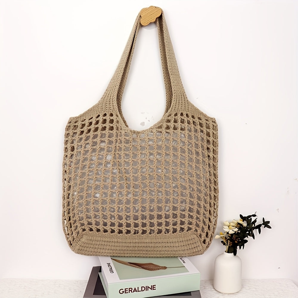 Large Open Mesh Beach Tote Bag for Women
