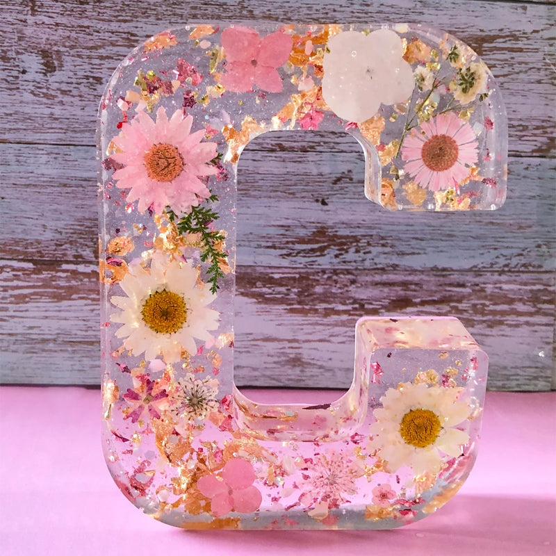 Dried Flower Alphabet Night Light