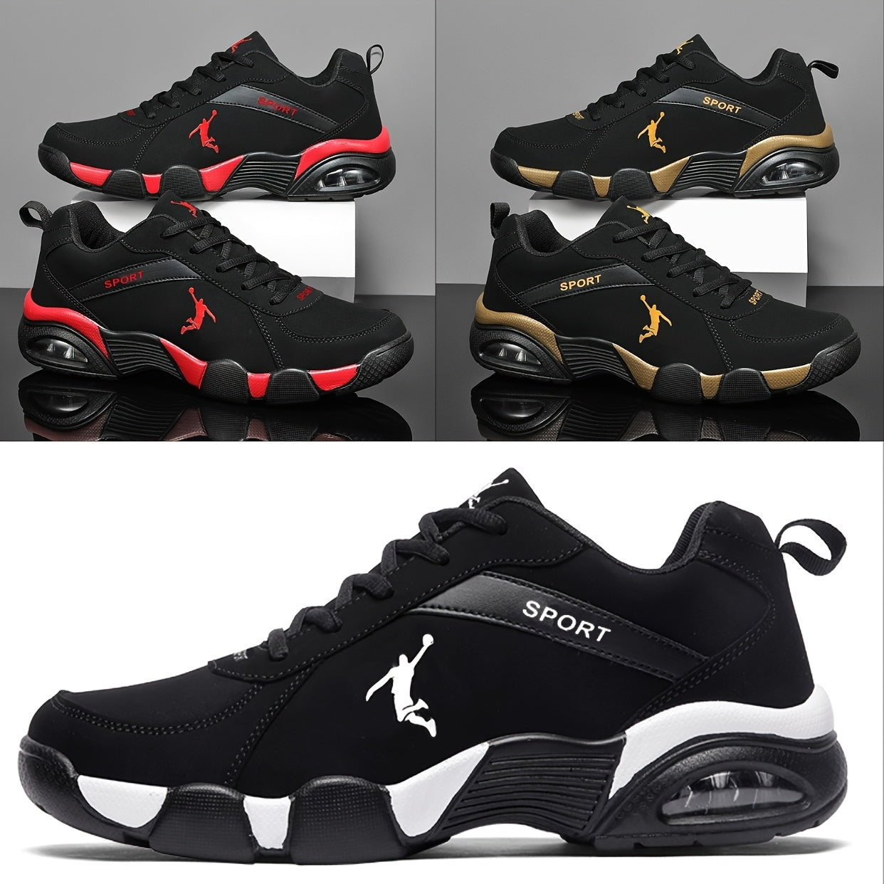 Breathable Mid-Top Sneakers with Secure Lace Closure