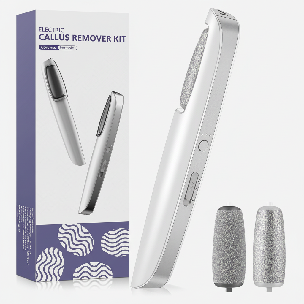 Rechargeable Electric Foot Callus Remover with LED Light