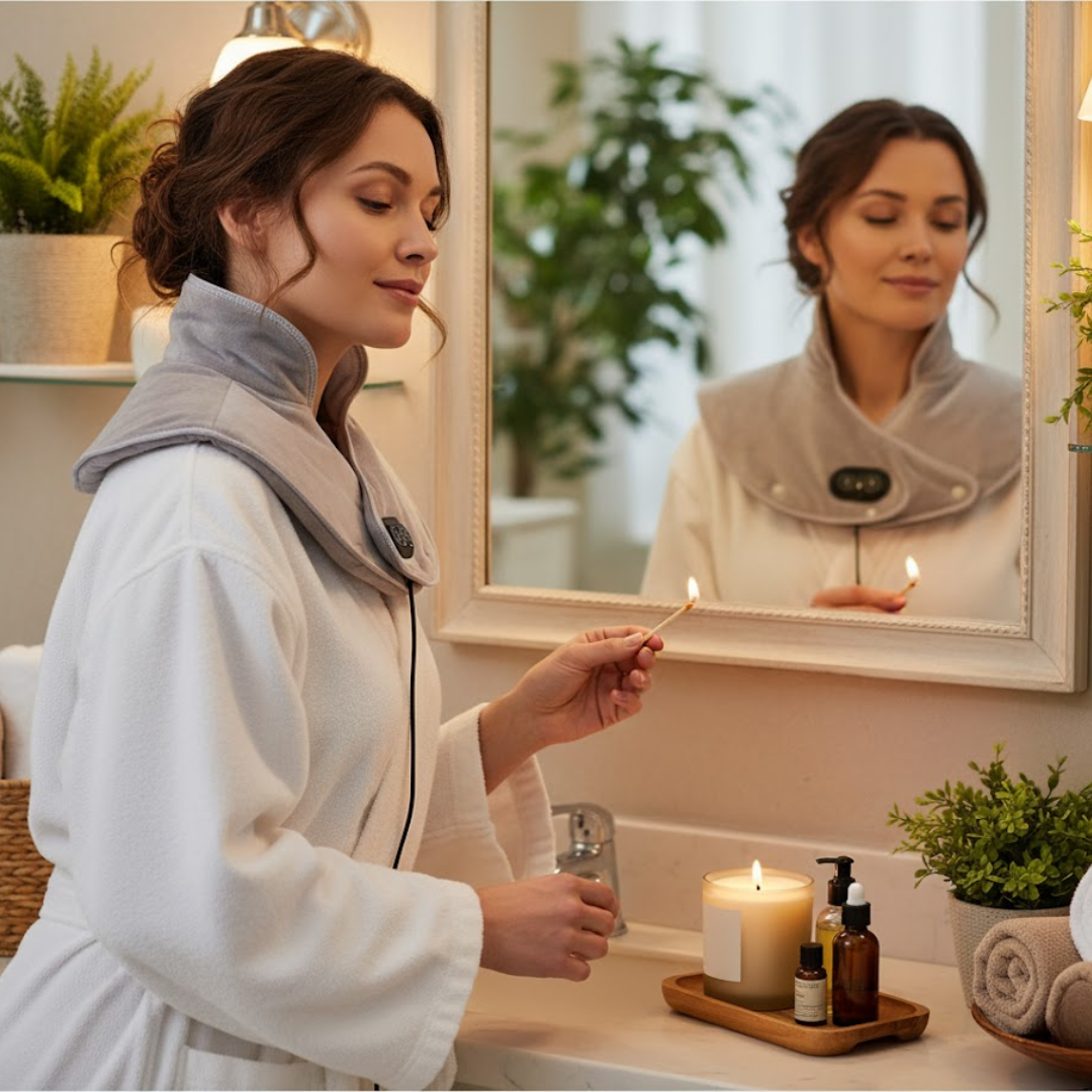 Adjustable USB Heating Wrap for Neck and Shoulders