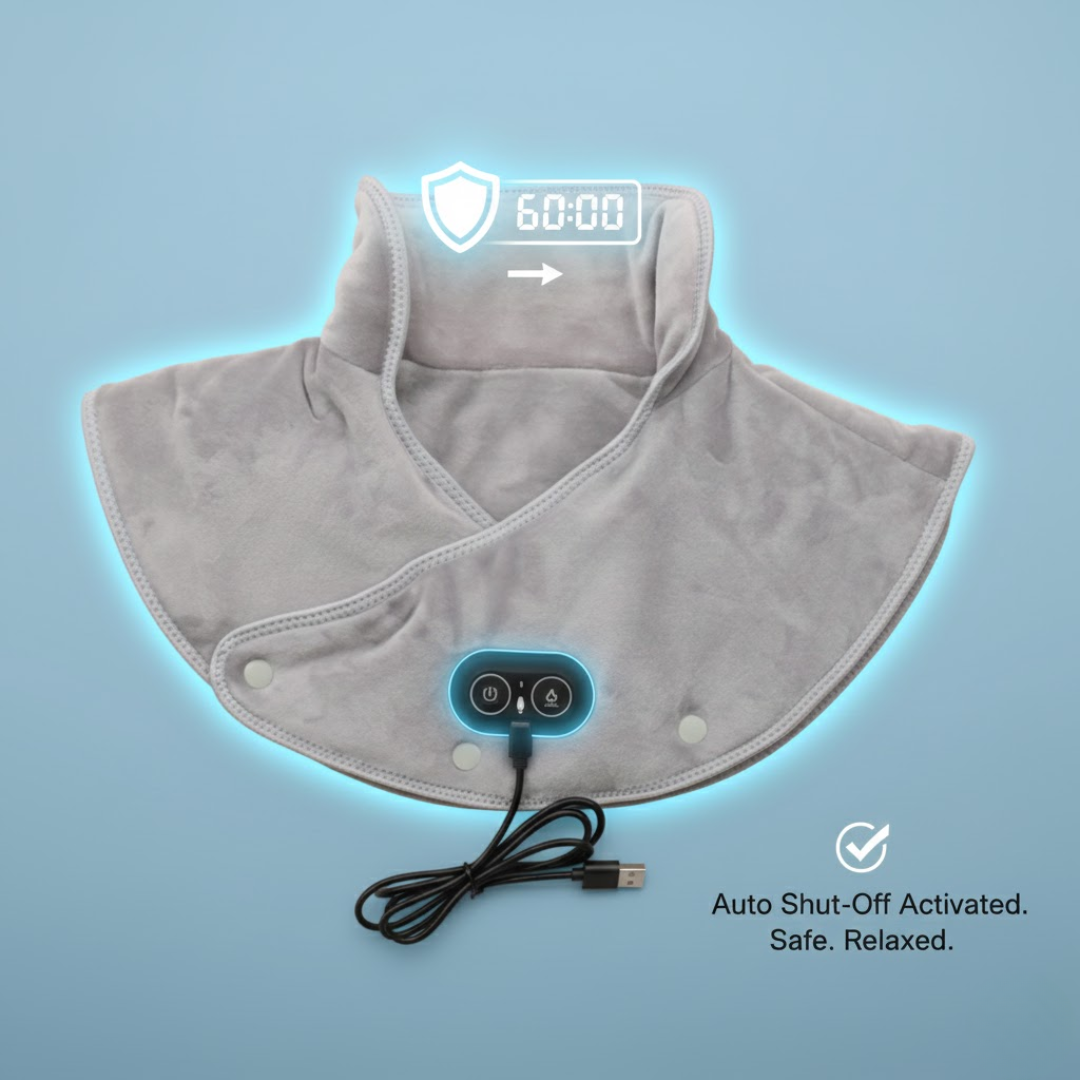 Adjustable USB Heating Wrap for Neck and Shoulders
