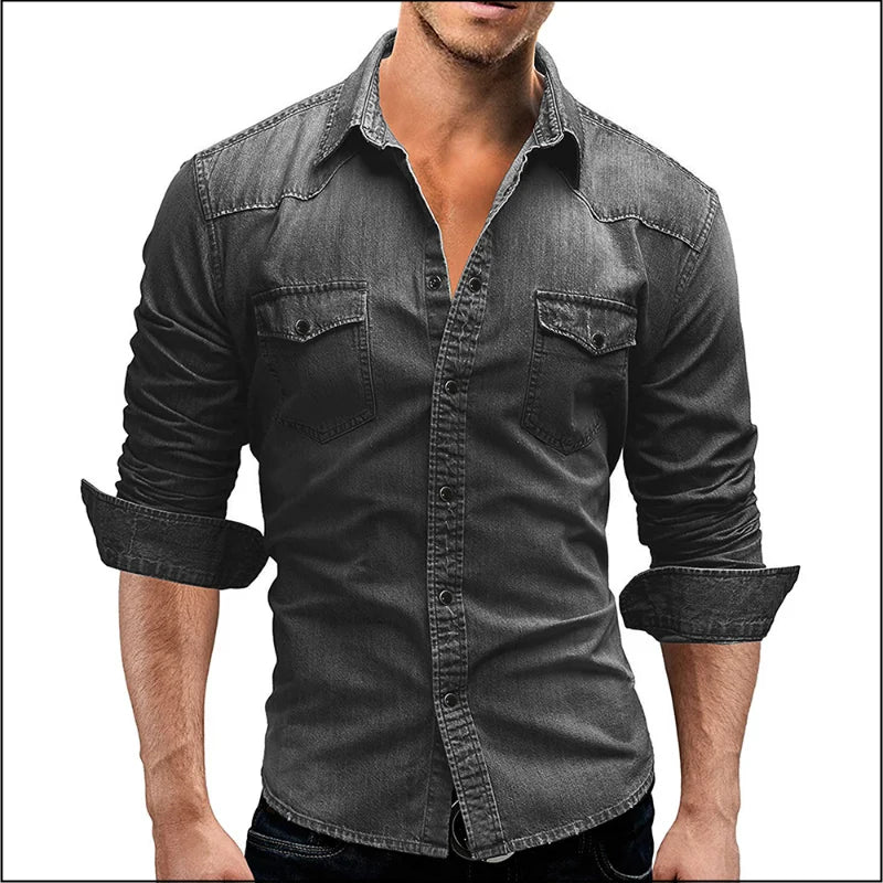 Men's Long Sleeve Casual Shirt - Timeless Style and Comfort