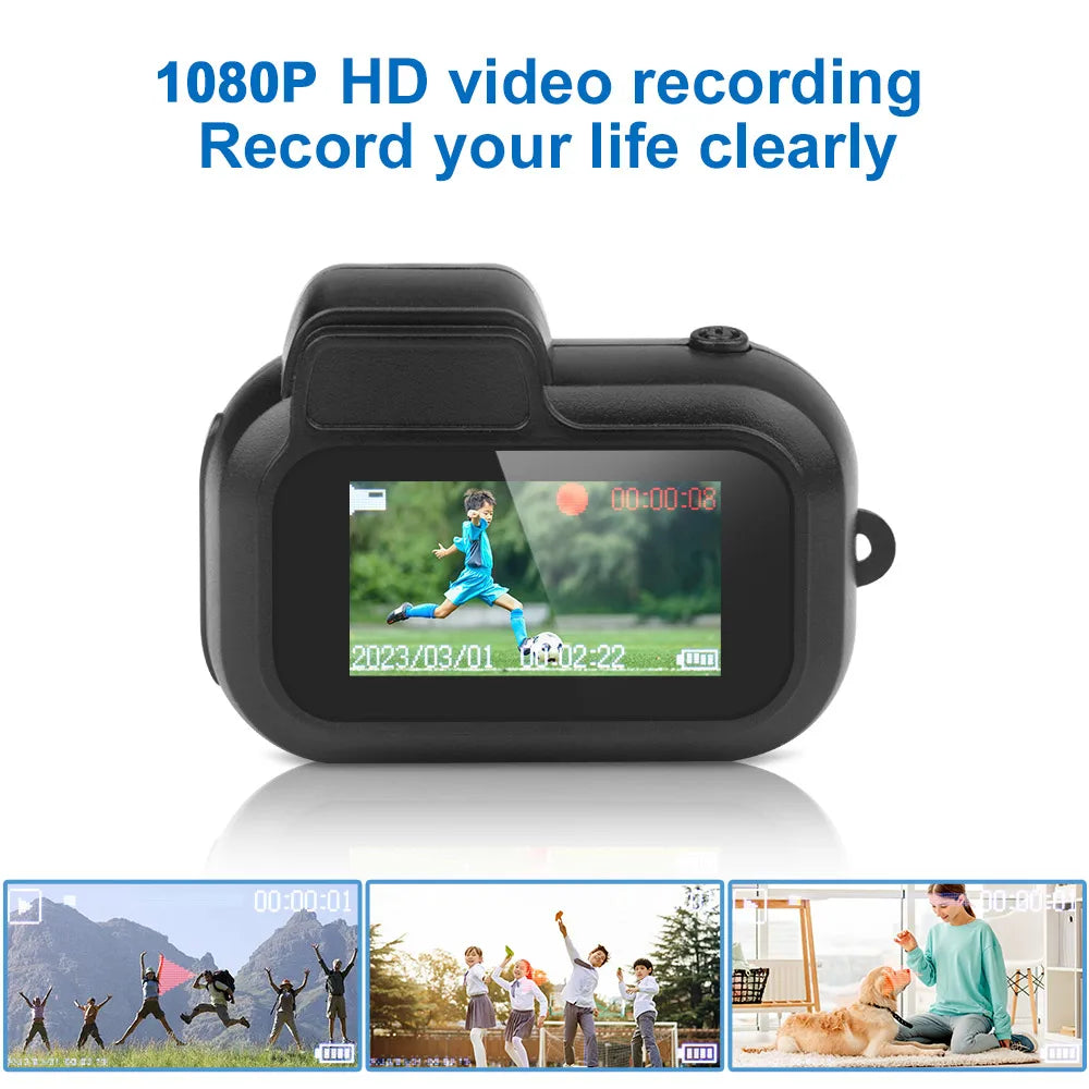 Compact Mini Camera with 1080P HD Video and 200mAh Battery