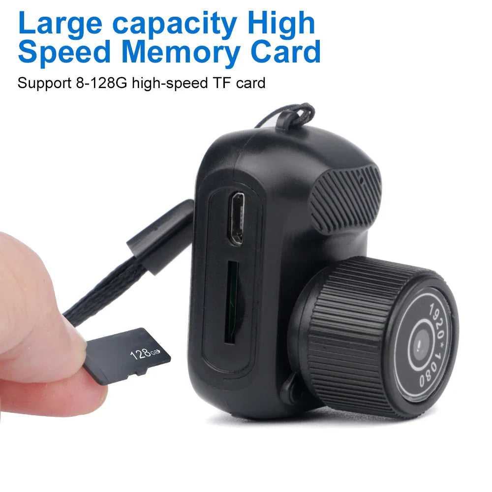 Compact Mini Camera with 1080P HD Video and 200mAh Battery