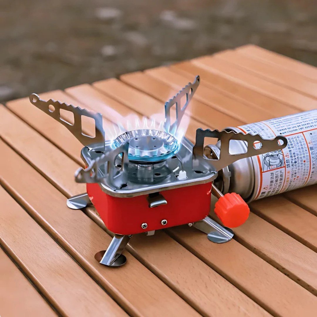 Foldable Portable Gas Stove for Camping and Outdoor Cooking