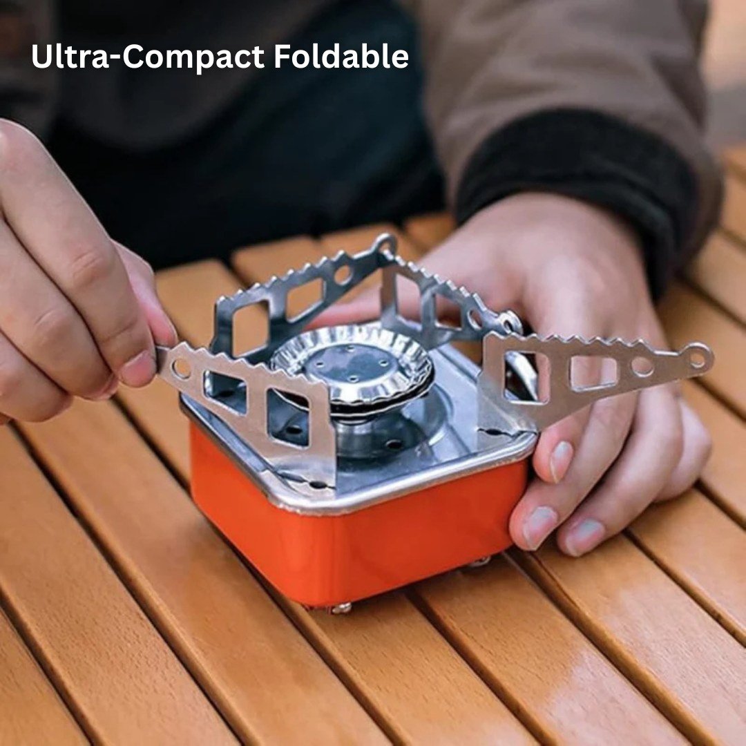 Foldable Portable Gas Stove for Camping and Outdoor Cooking