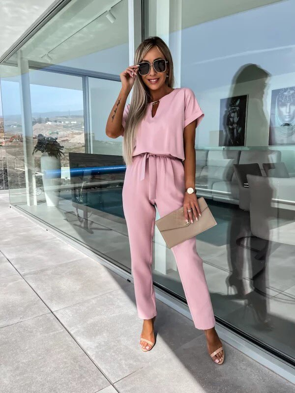 Fitted Denim Jumpsuit for Women