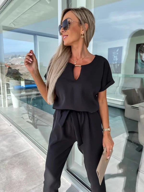 Fitted Denim Jumpsuit for Women