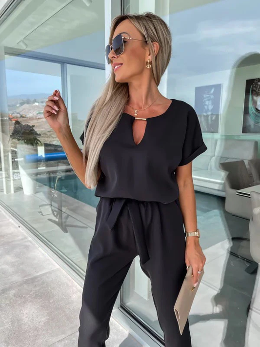 Fitted Denim Jumpsuit for Women