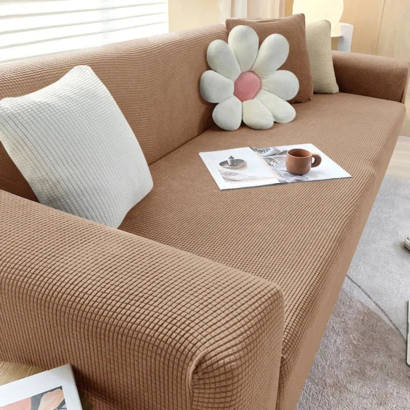 Jacquard Fabric Sofa Cover for L-Shaped and Recliner Sofas