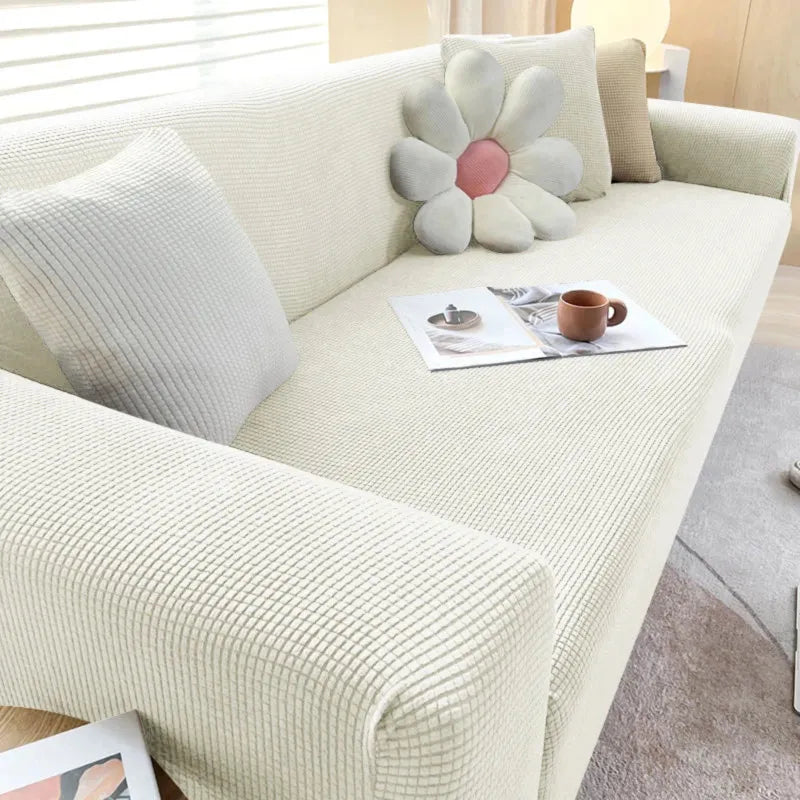 Jacquard Fabric Sofa Cover for L-Shaped and Recliner Sofas