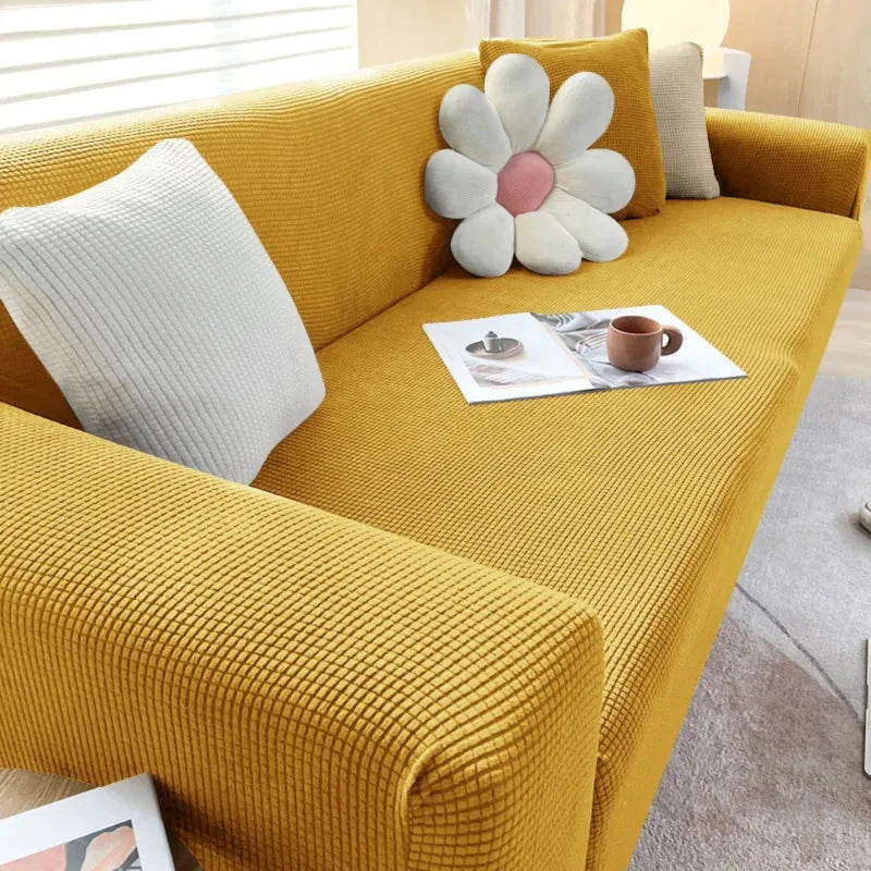 Jacquard Fabric Sofa Cover for L-Shaped and Recliner Sofas