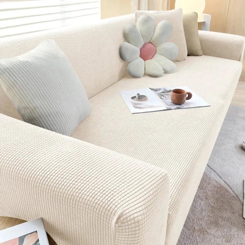 Jacquard Fabric Sofa Cover for L-Shaped and Recliner Sofas